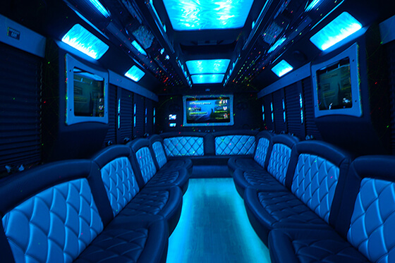 inside party bus