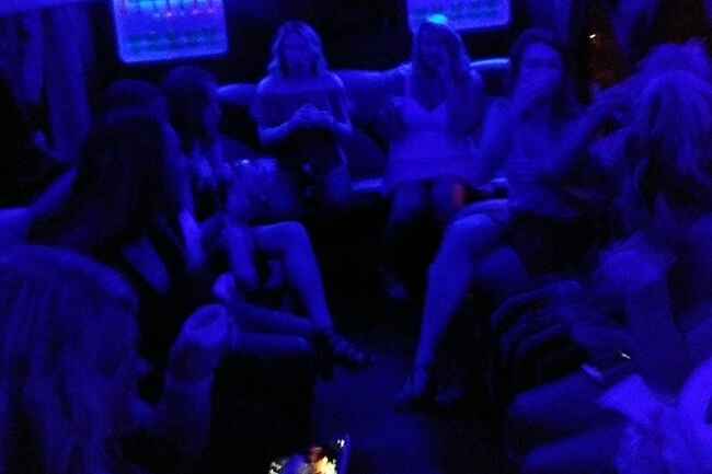 inside party bus